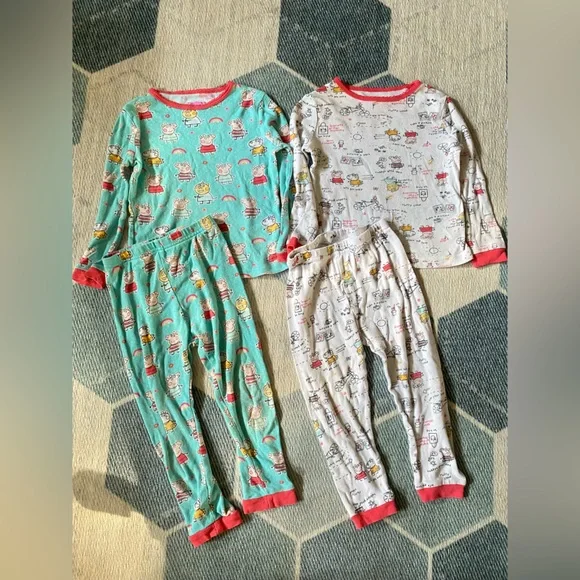 Peppa Pig Pajamas Peppa Pig Toddler Girl Matching Cotton